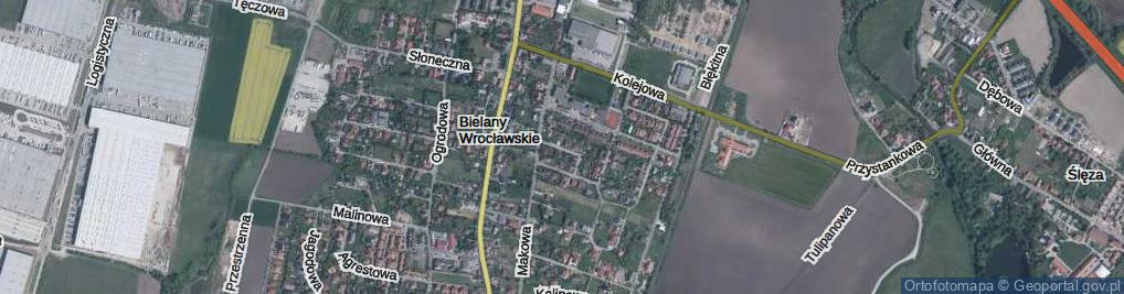 Zdjęcie satelitarne Kasztanowa ul.